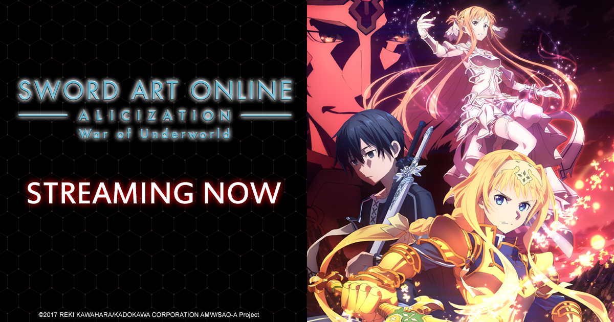 Sword Art Online 4x01 EN VIVO ONLINE SAO Alicization - War of